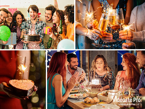 Vidéaste d'anniversaire réalisant des reportages vidéo et films d'anniversaire naturels et authentiques